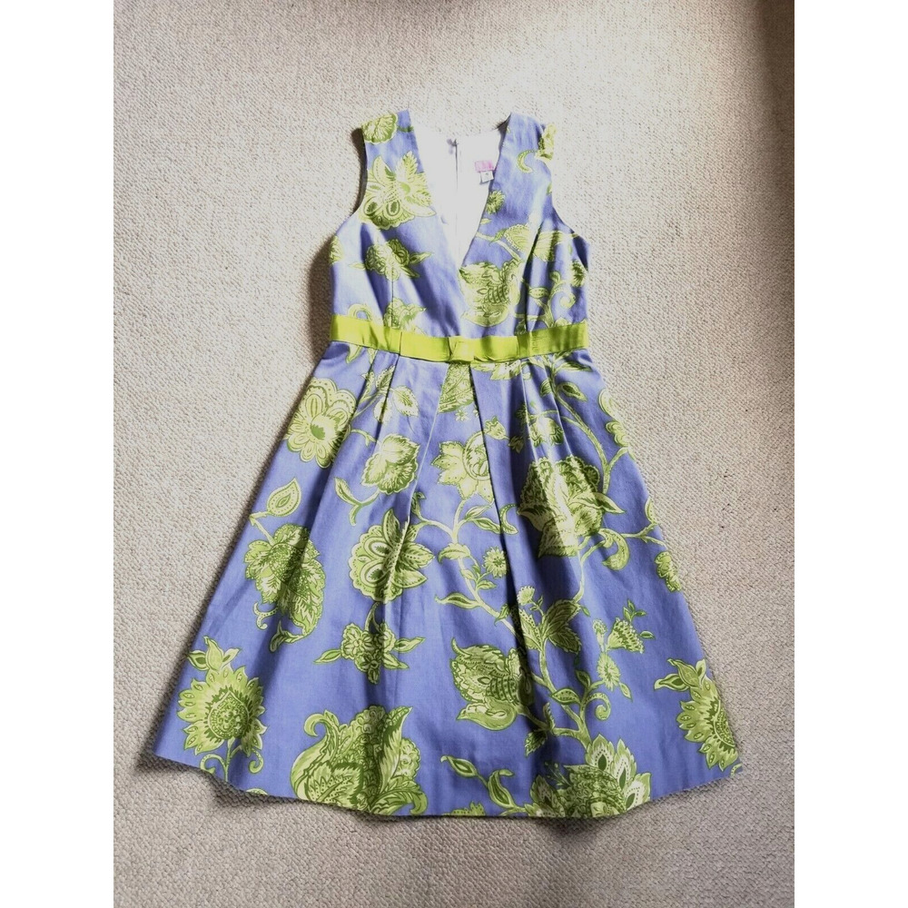 VINTAGE Womens Dress-MOLLY B-purple/green floral Cottagecore Clueless Preppy-4